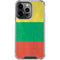 Lithuania Flag Distressed iPhone 14 Pro Clear Case